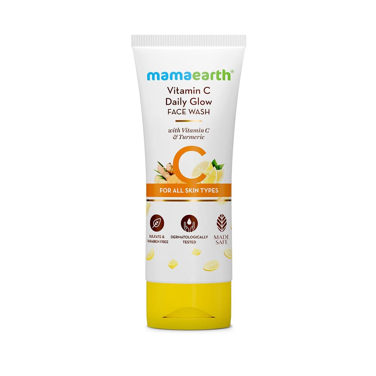 Mamaearth Vitamin C Daily Glow Face Wash With Vitamin C, Turmeric & Aloe Vera, Brightens Dull Skin & Fights Sun Damage, Improves Skin Tone & Boosts Radiance | Daily Cleanser For All Skin Types, 100ml on Amazon.ae - Price Tracker