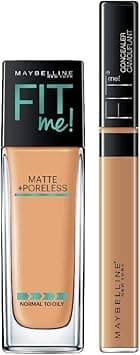 Maybelline New York Fit Me Powder, Liquid Foundation - 310 + Fit Me Concealer Honey, 36.8g Matte Finish on Amazon.ae - Price Tracker