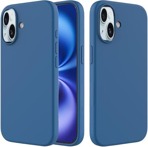 TR-PLANET for iPhone 14 Plus Liquid Silicone Case, Microfiber Lining Shockproof Slim Thin Phone Case, Lightweight Soft Back TPU Rubber Gel Cover Compatible With iPhone 14 Plus, Dark Blue on Amazon.ae - Price Tracker