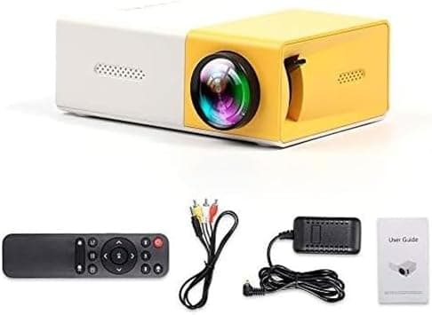Mini Portable LED Projector – HD LCD Video Projector with HDMI, USB & AV Interfaces, Remote Control, 400 Lux Brightness for Home Theater, Outdoor Movies, Parties, Gaming, and Kids Entertainment على Amazon.ae - متتبع الأسعار