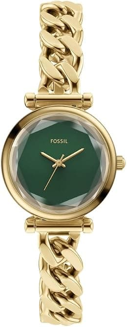 Fossil Carlie Women's 28MM Gold-Tone Stainless Steel Watch, ES5441 - Best Deal Finder