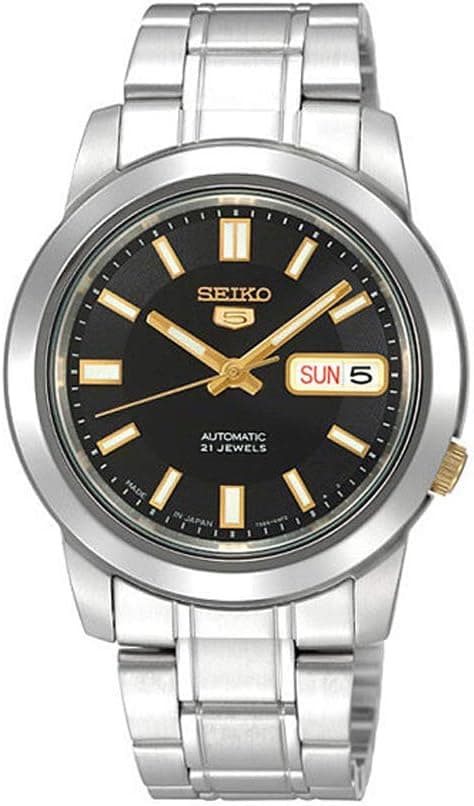 Seiko Men's Seiko 5 Automatic Watch with Analog Display and Stainless Steel Strap SNKK17 on Amazon.ae - Price Tracker