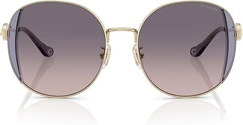 Coach Women's HC7176B Round Sunglasses, Shiny Light Gold/Lilac/Lilac Peach Gradient, 54 mm on Amazon.ae - Price Tracker