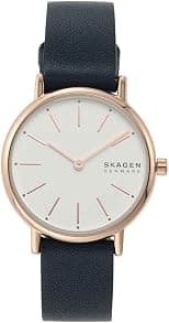 Skagen Signatur Watch for Women, Quartz Movement with Stainless Steel or Leather Strap - Best Deal Finder