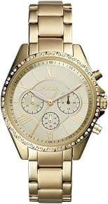 Fossil WOMENS MODERN COURIER STAINLESS STEEL WATCH BQ3378, GOLD - Best Deal Finder