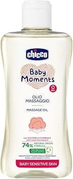 Chicco Baby Moments Massage Oil For Baby Sensitive Skin 0M+ 200ml, Multicolor on Amazon.ae - Price Tracker