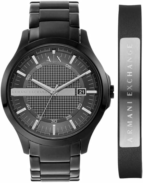 Armani Exchange Watch for Men, Quartz Movement and 46mm Case Size with Stainless Steel, Leather or Silicone Strap on Amazon.ae - Price Tracker