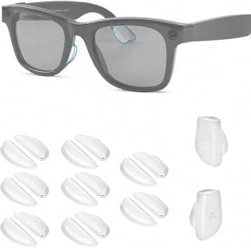 Eyeglass Ear Grips & Nose Pads Compatible with Ray-Ban Meta Wayfarer/Skyler/Headliner, Silicone Anti-Slip Glasses Retainers for RayBan Meta Gen 2 Smart Glasses Accessories on Amazon.ae - Price Tracker