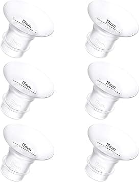 6Pcs Breast Pump Flange Insert 17mm Compatible with Momcozy/Spectra/Medela/eufy/Elvie/Lansinoh/Paruu P10 Breast Pump, Fit for Momcozy M5/M9/M6/V2 Pro/V2 pro/S12 Pro/eufy E10 S1 S1 Pro, 24mm Flange على Amazon.ae - متتبع الأسعار