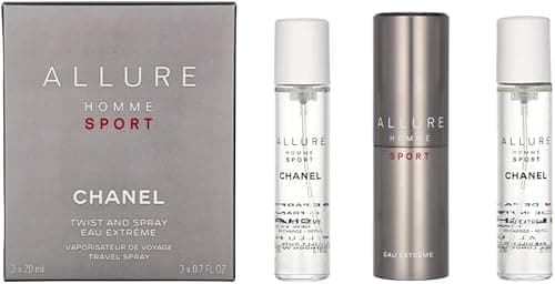 Chanel Allure Homme Sport Eau Extreme For Men Travel Spray (With 2 Refills), 3 x 20 ml on Amazon.ae - Price Tracker