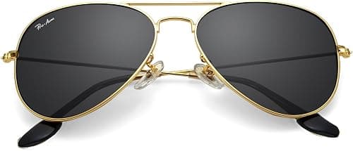 Pro Acme Classic Aviator Sunglasses for Men Women 100% Real Glass Lens on Amazon.ae - Price Tracker