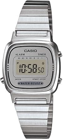 Casio Quartz Watch, Digital Display and Stainless Steel على Amazon.ae - متتبع الأسعار