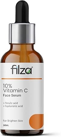 FILZA 10% Vitamin C Face Serum for Glowing Skin with 0.5% Ferulic Acid &amp; Hyaluronic Acid | Reduce Dark Spots, Hyperpigmentation &amp; Uneven Skin Tone | Vitamin C Serum for Men &amp; Women | 30 ml on Amazon.ae - Price Tracker
