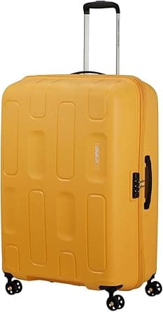 American Tourister Ellipso Suitcase, Check-In Size 68 cm / 25 inch, 4 Double Wheels, Hard Top, Polypropylene, Apricot Blush|Scratch Resistant Texture|Shoe Bag|TSA Lock - 3 Years Global Warranty on Amazon.ae - Price Tracker