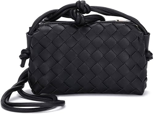 Small Crossbody Shoulder Bag for Women, Mini Camera Bag Card Holder Wallet Purse and Hand-Woven Handbags على Amazon.ae - متتبع الأسعار