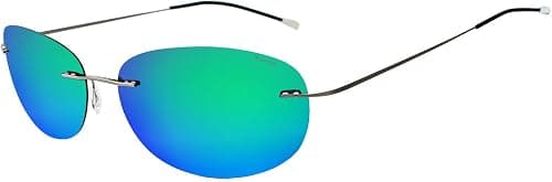 RONSOU Ultraleichte Randlose Reine Titan-bunte Mode Polarisierte Sonnenbrille fr Mnner und Frauen on Amazon.ae - Price Tracker