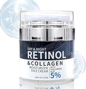 Retinol Collagen Cream for Face with 5% Hyaluronic Acid Anti-Aging Cream Anti-Wrinkle Reduce Fine Lines Lifting and Firming 24-Hour Facial Care Day and Night Cream Suitable For All Skin Types على Amazon.ae - متتبع الأسعار