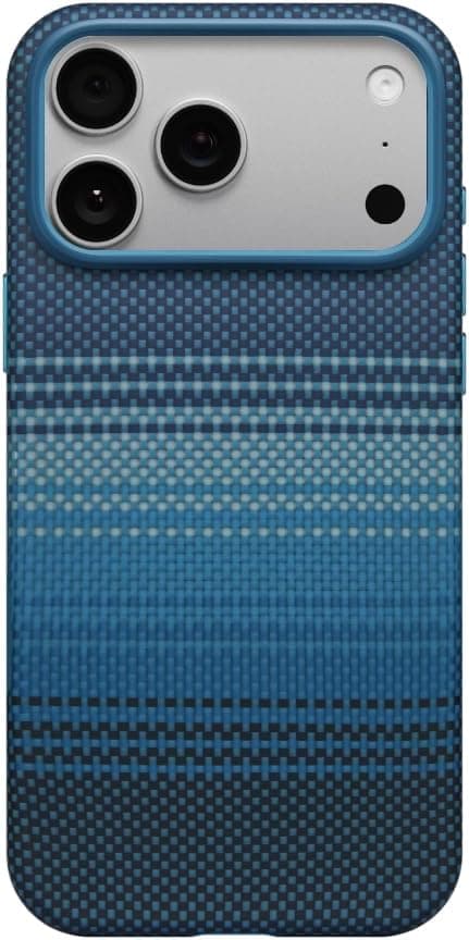 Next Store Luxury Carbon Fiber Aramid Case For iPhone 17 Pro Max 6.9-Inch Ultra-Thin Shockproof Protective Cover Lightweight Anti-Scratch Slim Shell Black (Moonrise blue) على أمازون - دليلك لأفضل العروض