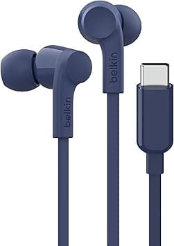 Belkin SoundForm Wired Earbuds with USB-C Connector, in-Ear Earphones w/Microphone - Headphones for iPhone 16, iPad Mini, Galaxy S24, Android, and More with USB-C Connector (USB-C Headphones) - Blue - Amazon.ae Price Tracker