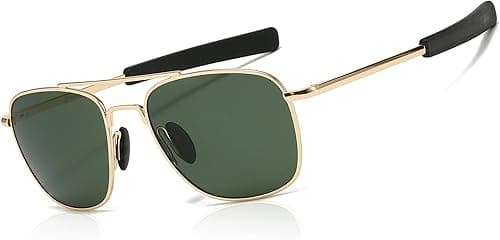 SUNGAIT Men's Military Style Polarized Pilot Aviator Sunglasses Bayonet Temples on Amazon.ae - Price Tracker