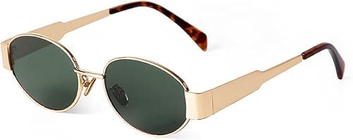 VIA LEECA Retro Sunglasses for Women Men, 90s UV400 Protection Sun Glasses Classic Shades على Amazon.ae - متتبع الأسعار