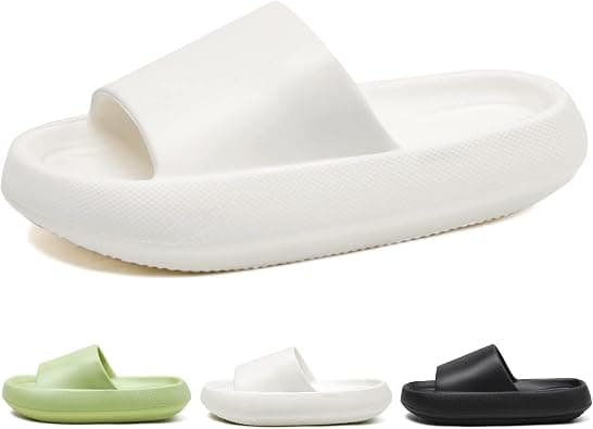 Slippers For Men and Women, Cushioning Thick Soles And Comfortable Cloud Slides For Home Shower House Bathroom Beach Sandals In Indoor And Outdoor Shoes on Amazon.ae - Price Tracker