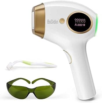 BoSidin Upgraded Facial & Body Permanent Hair Removal with 999,000 Flashes High Energy Levels Laser Hair Removal Device for Men and Women على Amazon.ae - متتبع الأسعار