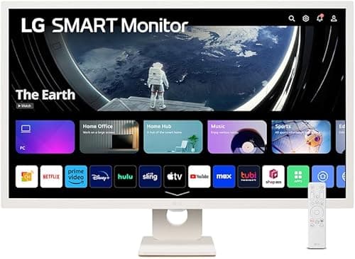 LG 32SR50F-W MyView Smart Monitor 32-Inch FHD (1920x1080) IPS Display, webOS 23, HDR 10, x2 Built-in Speakers, AirPlay 2, Screen Share, Bluetooth, ThinQ App, Remote Control,White on Amazon.ae - Price Tracker