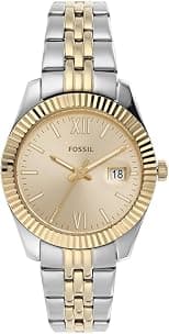 Fossil Women's Scarlette Mini Three-Hand Date, Stainless Steel Watch, ES4949 - دليلك لأفضل العروض