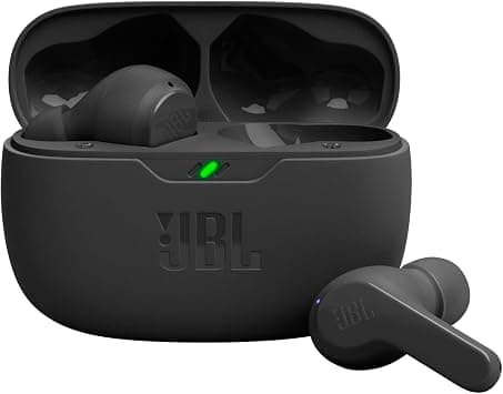 JBL Wave Beam True Wireless Earbuds, Deep Bass Audio, Comfort Fit, 32H Battery, Smart Ambient, TalkThru, Hands-Free + VoiceAware, Water and Dust Resistant - Black, JBLWBEAMBLK on Amazon - Best Deal Finder