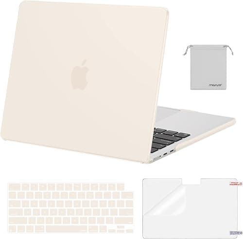 MOSISO Compatible with MacBook Air 13 inch Case 2026, Beige على Amazon.ae - متتبع الأسعار
