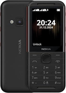 Nokia 5310 Dual SIM Keypad Phone with MP3 Player, Wireless FM Radio and Rear Camera with Flash | 1 Year Replacement Guarantee | Black/Red على Amazon.ae - متتبع الأسعار