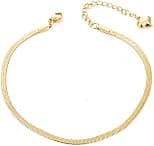 Gold Anklets for Women Waterproof,18K Gold Plated Anklet for Women Snake Chain Link Dainty Ankle Bracelets Summer Beach Jewelry… - Best Deal Finder