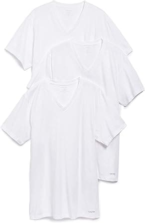 Calvin Klein mens Undershirts Cotton Classics 3 Pack V Neck Tshirts shirt (pack of 3) on Amazon.ae - Price Tracker