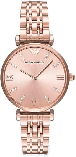 Emporio Armani Women's Dress Watch with Stainless Steel Band - Best Deal Finder