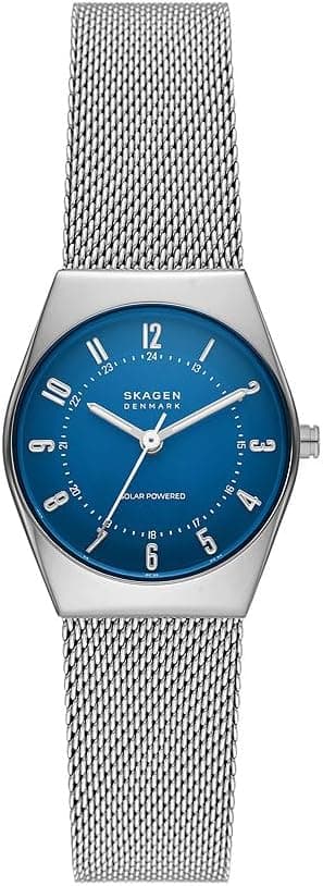 Skagen Grenen Women's Solar Powered Movement Watch with Stainless Steel or Leather Strap on Amazon.ae - Price Tracker