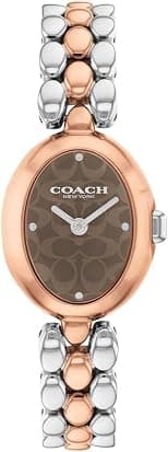 COACH Womens Sammy Stainless Steel Link Bracelet Watches with Quartz Movement Analog Display Available in Signature Finishes - دليلك لأفضل العروض