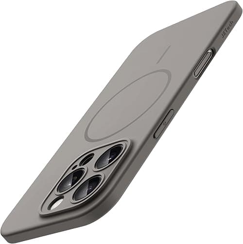 JETech Magnetic Slim Case for iPhone 16 Pro 6.3-Inch Compatible with MagSafe, Full Camera Lens Protection, Ultra-Thin Lightweight Matte Finish Minimalist Phone Cover (Natural Titanium) on Amazon.ae - Price Tracker
