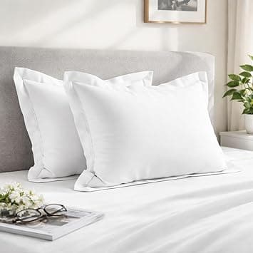 Pizuna Pure 100% Cotton King Size Pillow Case 50x90 cm White, 400 Thread Count Soft Luxurious Long Staple Cotton Sateen Weave Pillow Cover With 5 cm Hem (Cooling Pillowcase - 2 PC) - Amazon.ae Price Tracker