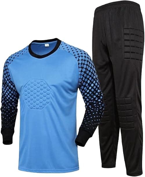 Goalkeeper Jersey Pro Set, Foam Padded Top Shirt Thick Protective Pants Uniform Suits Sponge Protector Doorkeeper on Amazon.ae - Price Tracker