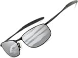 AEVOGUE Polarized Sunglasses For Men Rectangle Metal Frame Retro Sun Glasses AE0395 - Best Deal Finder