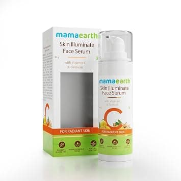 Mamaearth Skin Illuminate Vitamin C Face Serum for Glowing & Radiant Skin | With High Potency Vitamin C & Turmeric | Reduces Hyperpigmentation, Fine Lines & Dullness | SLS Free, All Skin Types | 30g - Best Deal Finder