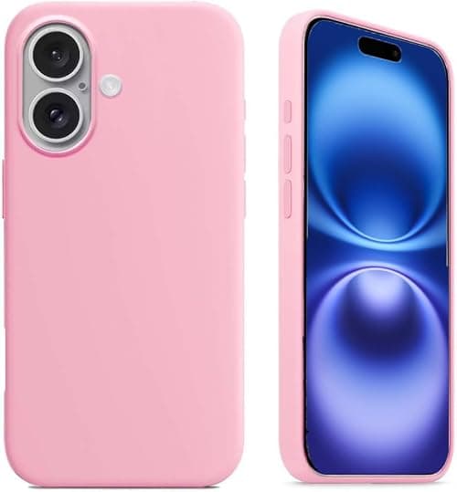 TR-PLANET for iPhone 16 Plus Liquid Silicon Cover, Microfiber Lining Shockproof Slim Thin Phone Cover, Lightweight Soft Back TPU Rubber Gel Case Compatible With iPhone 16 Plus, pink on Amazon.ae - Price Tracker