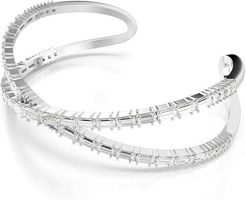 Swarovski Hyperbola cuff, Infinity, White, Rhodium plated on Amazon.ae - Price Tracker