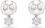 Swarovski Matrix pendant, Crystal pearl, Round cut, White, Rhodium plated - Best Deal Finder