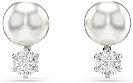 Swarovski Matrix pendant, Crystal pearl, Round cut, White, Rhodium plated - Best Deal Finder