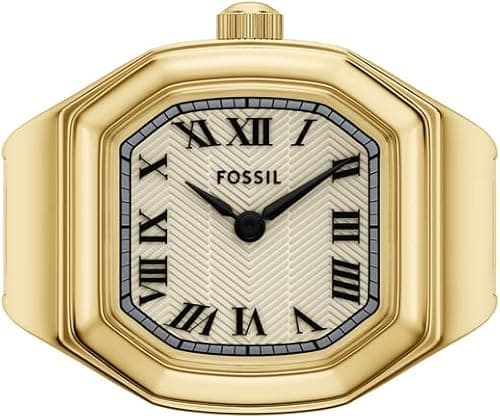 Fossil ES5446 Harlow Analog Ring Watch for Women, 16 mm Case Size, Gold-Tone on Amazon.ae - Price Tracker