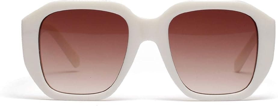 Lame Retro Style Sunglasses Literary Rung Face UV Protection Sunglasses for Women (Color : Beige) on Amazon.ae - Price Tracker