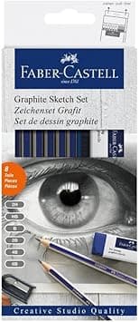 Faber-Castell Gold Faber Degree Pencil Set (6 Pencils + 1 Eraser + 1 Sharpener) - Amazon.ae Price Tracker