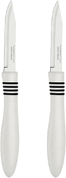 Tramontina Cor&Cor 2 Pieces Paring Knife Set with Stainless Steel Blade and White Polypropylene Handle on Amazon.ae - Price Tracker